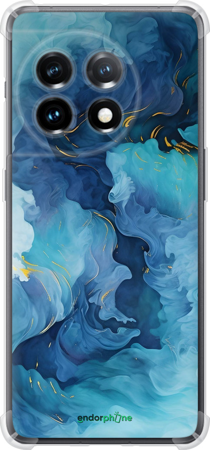 Силіконовий протиударний с посиленими кутами чехол Акварель для OnePlus 11 - 6320sp-2940 изображение 
