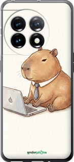 Силіконовий чехол Funny Capybara CEO Working для OnePlus 11 - 6777u-2940 изображение 