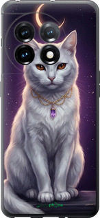 Силиконовый чехол Mystic White Cat Gothic Dark Purple Gold для OnePlus 11 - 6805u-2940 изображение 