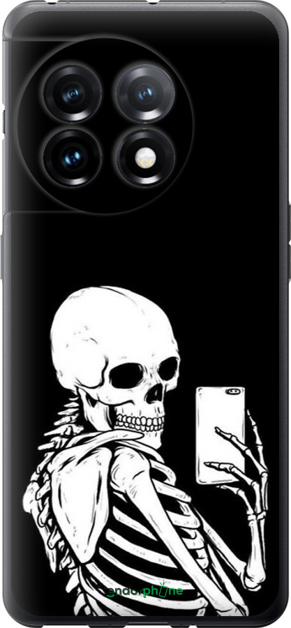 Силиконовый чехол Скелет делает Selfie для OnePlus 11 - 6535u-2940 изображение 