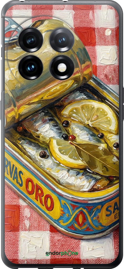 Силиконовый чехол Vintage Sardine Tin Phone для OnePlus 11 - 6772u-2940 изображение 