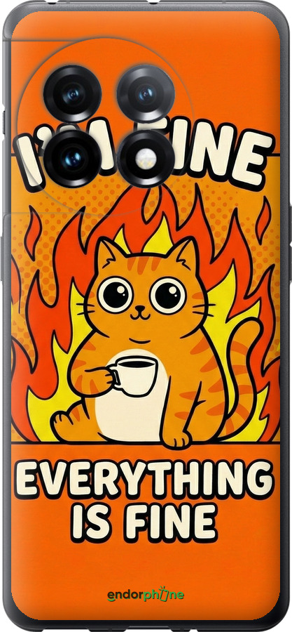 Силіконовий чехол Funny Cat для OnePlus 11 - 6786u-2940 изображение 