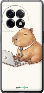 Силиконовый чехол Funny Capybara CEO Working для OnePlus 11R - 6777u-2939 изображение 