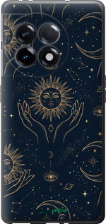 Силиконовый чехол Celestial Harmony: Sun & Moon Gold Mystic Pattern для OnePlus 11R - 6778u-2939 изображение 