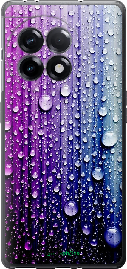 

Силіконовий чохол "Краплини води" для OnePlus 11R, Синій