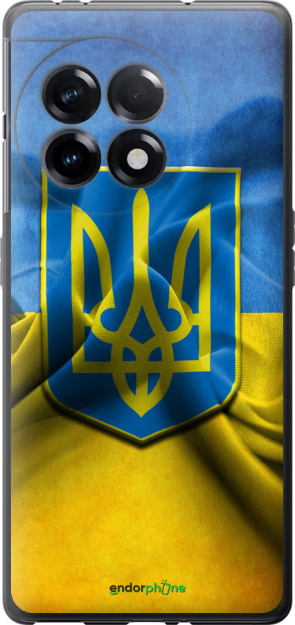 

Силіконовий чохол "Прапор та герб України" для OnePlus 11R, Блакитний