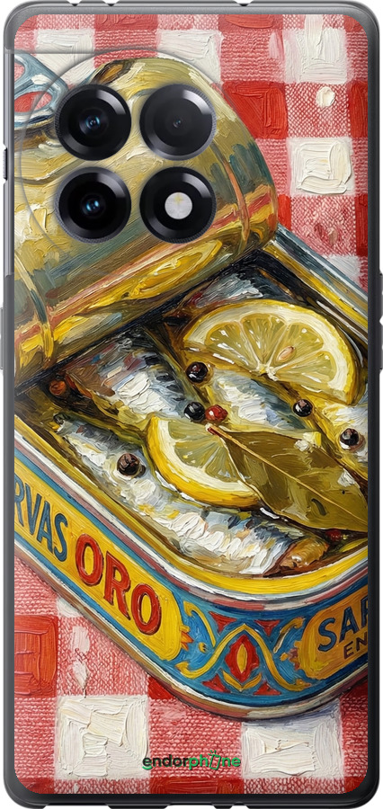 Силиконовый чехол Vintage Sardine Tin Phone для OnePlus 11R - 6772u-2939 изображение 