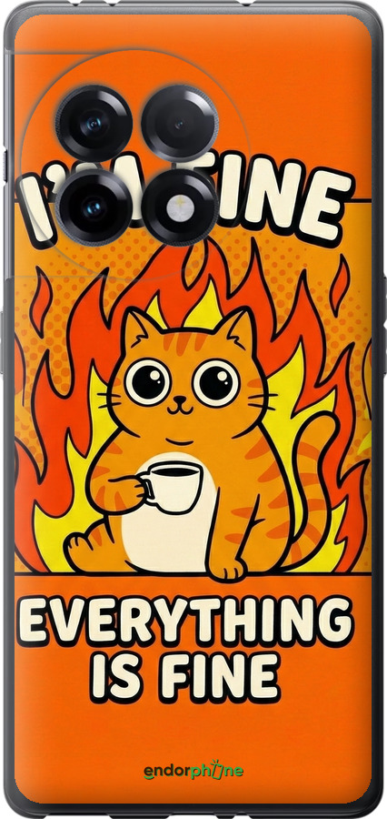 Силіконовий чехол Funny Cat для OnePlus 11R - 6786u-2939 изображение 