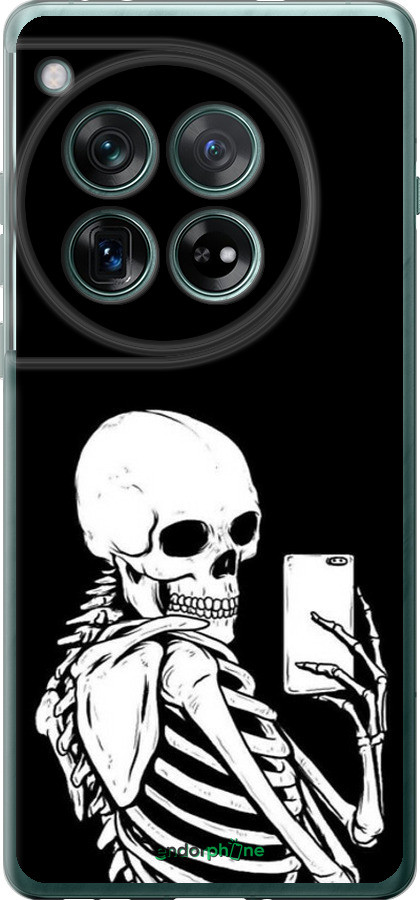 Силиконовый чехол Скелет делает Selfie для OnePlus 12 5G - 6535u-3615 изображение 