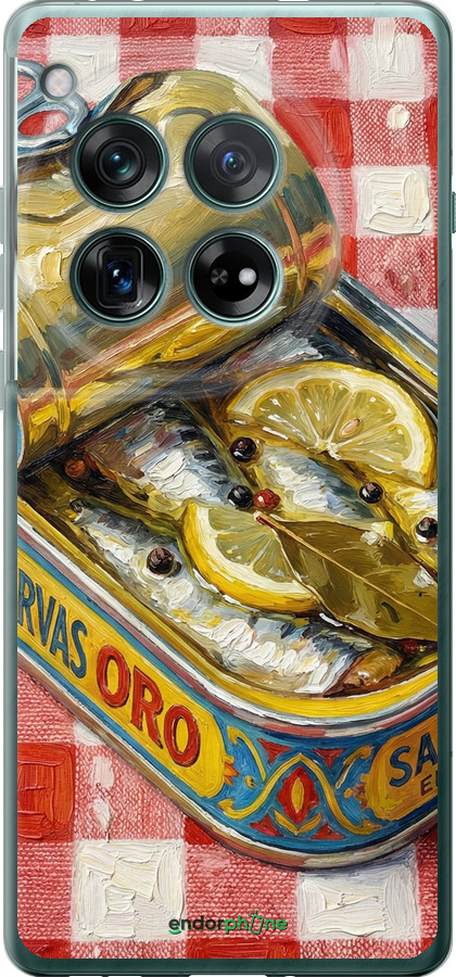 Силіконовий чехол Vintage Sardine Tin Phone для OnePlus 12 5G - 6772u-3615 изображение 
