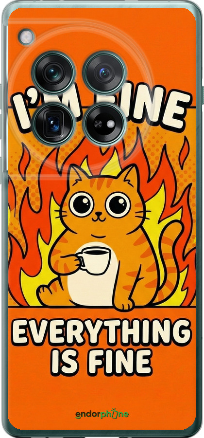 Силиконовый чехол Funny Cat для OnePlus 12 5G - 6786u-3615 изображение 