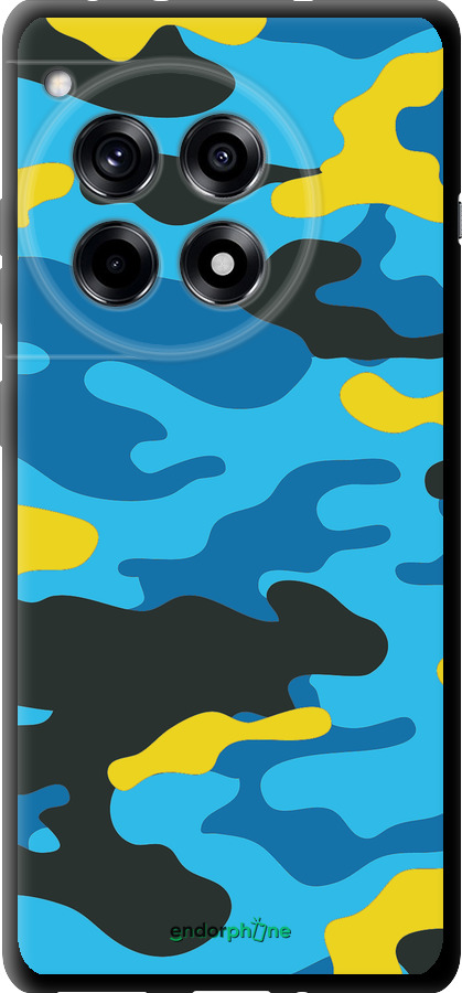 TPU чехол Жовто-блакитний камуфляж для OnePlus 12R - 1084b-3658 изображение 