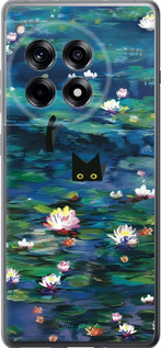 Силиконовый чехол Чехол с изображением водяных лилий Моне и кошек для OnePlus Ace 3 5G - 6399u-3786 изображение 