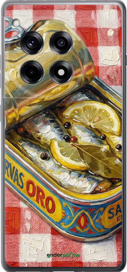 Силиконовый чехол Vintage Sardine Tin Phone для OnePlus 12R - 6772u-3658 изображение 