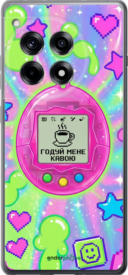 Силиконовый чехол Y2K Aesthetic Retro Pet: Годуй мене кавою для OnePlus Ace 3 5G - 6784u-3786 изображение 