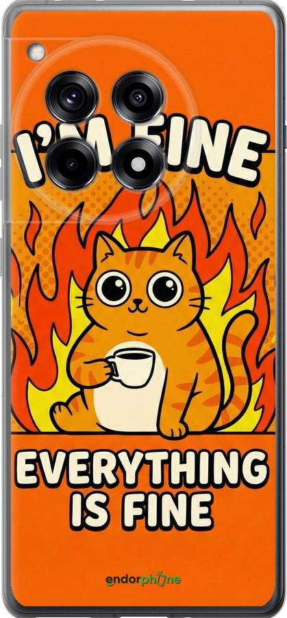 Силіконовий чехол Funny Cat для OnePlus 12R - 6786u-3658 изображение 