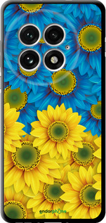TPU чехол Жовто-блакитні квіти  для OnePlus 13 5G - 1048b-3875 изображение 