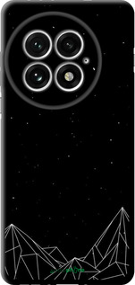 TPU чехол Черно белые абстрактные горы для OnePlus 13 5G - 6437b-3875 изображение 