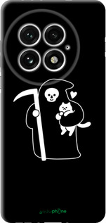 TPU чехол Минималистичный арт: смерть и кошка для OnePlus 13 5G - 6529b-3875 изображение 