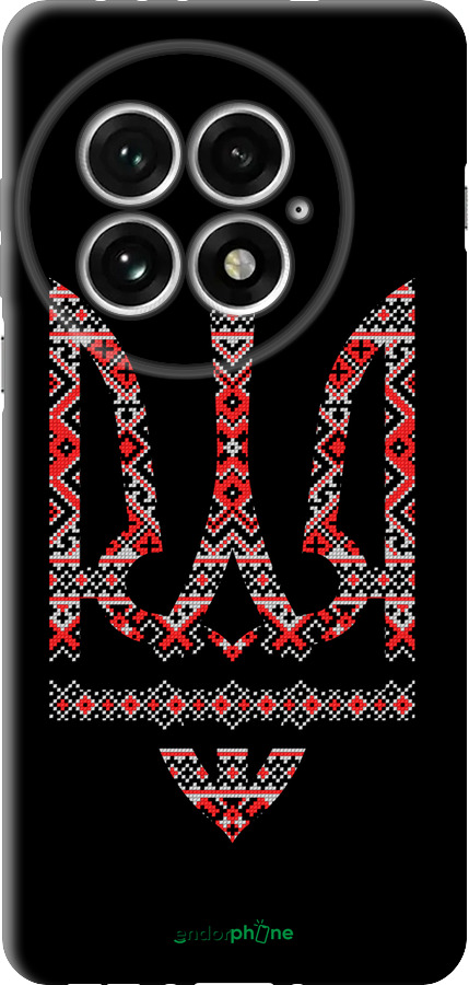 TPU чехол Герб - вышиванка на черном фоне для OnePlus 13 5G - 1196b-3875 изображение 