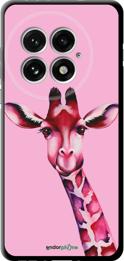 TPU чехол Розовая жирафа для OnePlus 13 5G - 4441b-3875 изображение 