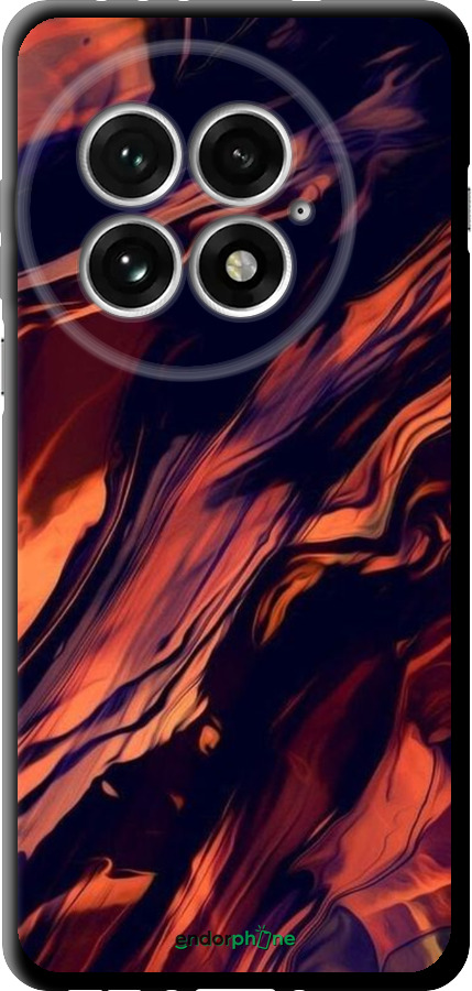 TPU чехол Чорно-помаранчева абстракція для OnePlus 13 5G - 5340b-3875 изображение 