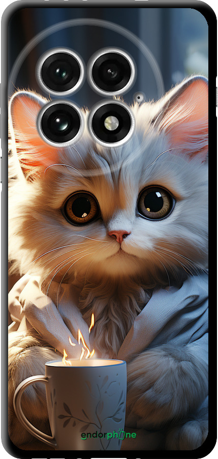 TPU чехол White cat для OnePlus 13 5G - 5646b-3875 изображение 