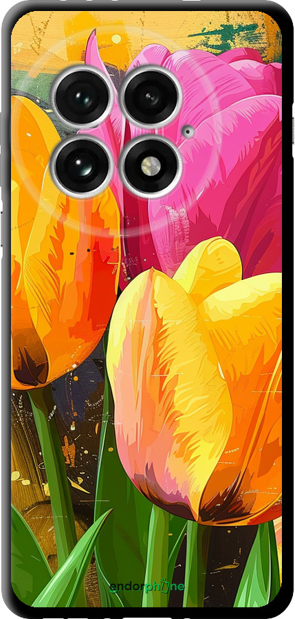 TPU чехол Нарисованные тюльпаны для OnePlus 13 5G - 5990b-3875 изображение 