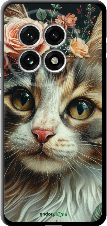TPU чехол Cats and flowers для OnePlus 13 5G - 6069b-3875 изображение 