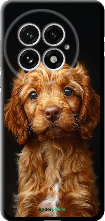 TPU чехол Cocker spaniel на черном фоне для OnePlus 13 5G - 6137b-3875 изображение 
