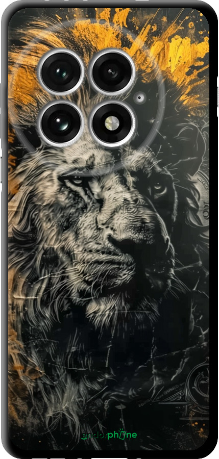 TPU чехол Лев в золотых красках для OnePlus 13 5G - 6155b-3875 изображение 