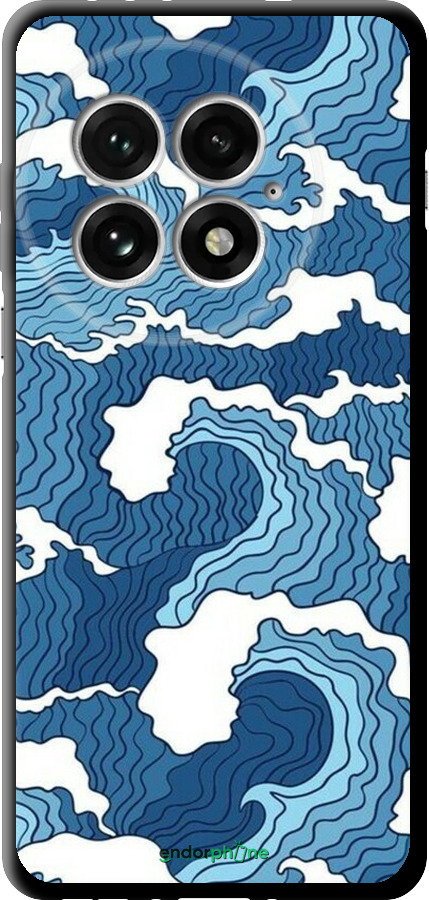 TPU чехол Абстрактный рисунок морских волн для OnePlus 13 5G - 6538b-3875 изображение 