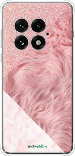 Силикон с усиленными углами чехол Розовые текстуры для OnePlus 13 5G - 4343sp-3875 изображение 