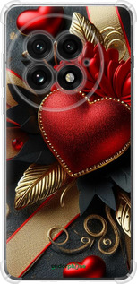 Силикон с усиленными углами чехол Сердечки v2 для OnePlus 13 5G - 5832sp-3875 изображение 