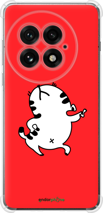 Силикон с усиленными углами чехол Котик для OnePlus 13 5G - 4577sp-3875 изображение 