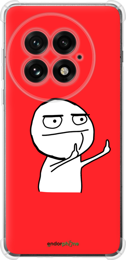 Силикон с усиленными углами чехол Мем для OnePlus 13 5G - 4578sp-3875 изображение 