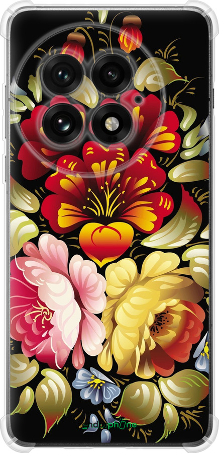 Силикон с усиленными углами чехол Хохлома 6 для OnePlus 13 5G - 829sp-3875 изображение 