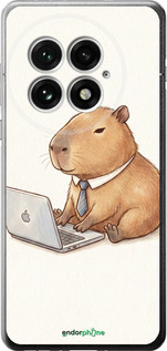 Силиконовый чехол 'Funny Capybara CEO Working' для OnePlus 13 5G изображение 1