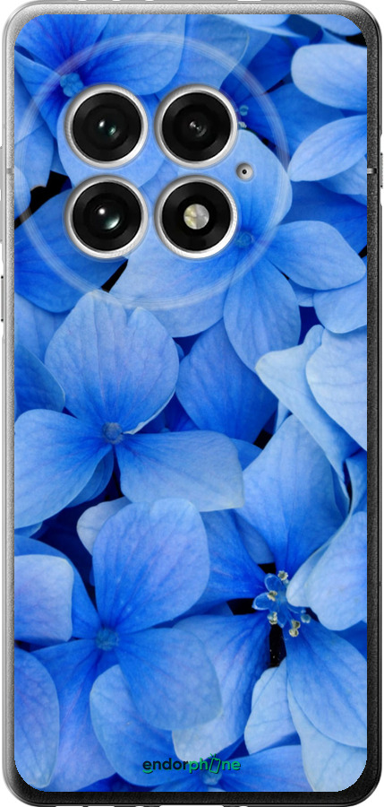 Силиконовый чехол Синие цветы для OnePlus 13 5G - 526u-3875 изображение 