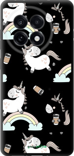 TPU чехол Единорог и кофе для OnePlus 13R 5G - 4661b-3922 изображение 
