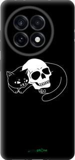 TPU чехол С изображением кота и черепа для OnePlus Ace 5 Pro - 6491b-3934 изображение 