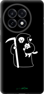 TPU чехол Мінімалістичний арт: смерть та кішка для OnePlus 13R 5G - 6529b-3922 изображение 