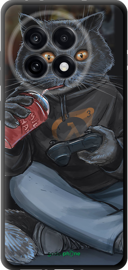 TPU чехол gamer cat для OnePlus 13R 5G - 4140b-3922 изображение 