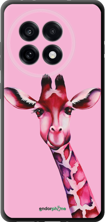 TPU чехол Рожева жирафа для OnePlus 13R 5G - 4441b-3922 изображение 