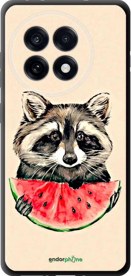 TPU чехол Єнотик з кавуном для OnePlus Ace 5 Pro - 4605b-3934 изображение 