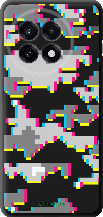 TPU чехол Пиксельный камуфляж для OnePlus 13R 5G - 5481b-3922 изображение 