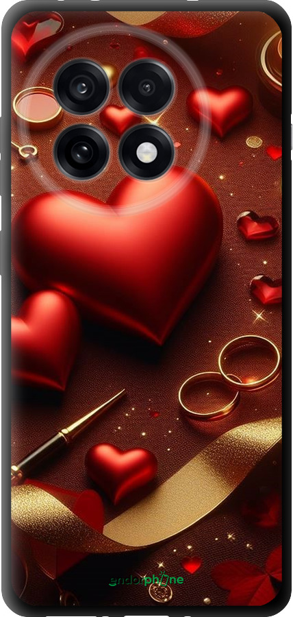 TPU чехол Сердечки v3 для OnePlus 13R 5G - 5833b-3922 изображение 
