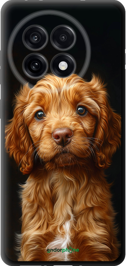 TPU чехол Cocker spaniel на черном фоне для OnePlus 13R 5G - 6137b-3922 изображение 