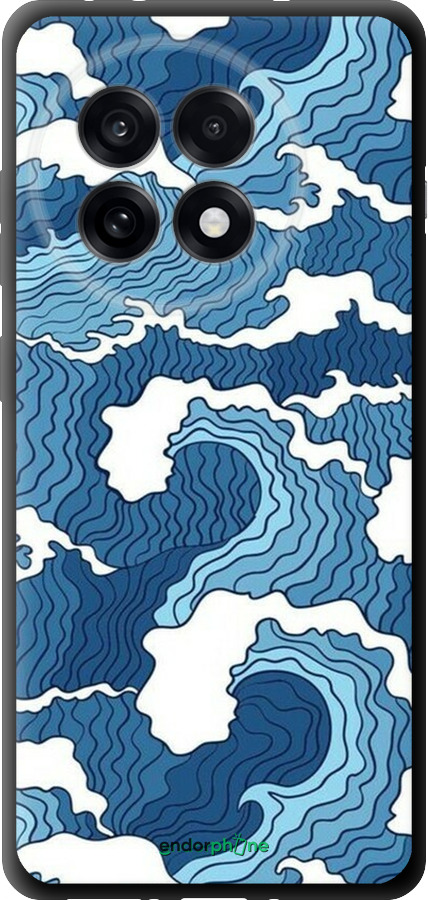 TPU чехол Абстрактный рисунок морских волн для OnePlus 13R 5G - 6538b-3922 изображение 