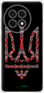 Силикон с усиленными углами чехол Герб - вышиванка на черном фоне для OnePlus Ace 5 - 1196sp-4087 изображение 